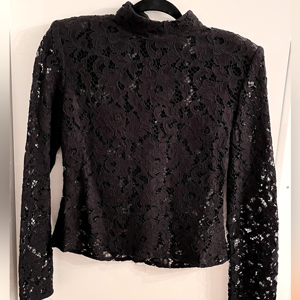 NWOT Zara Lace high neck